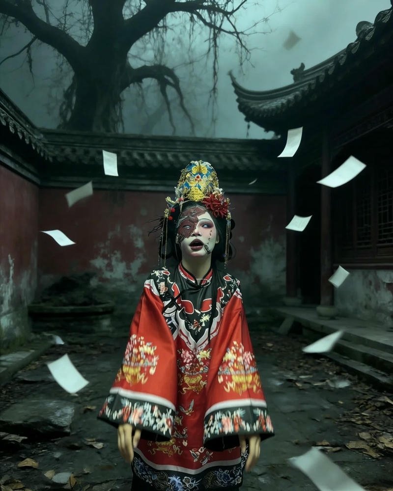 Cosplay ma nữ ánh mắt sắc lạnh đầy ám ảnh