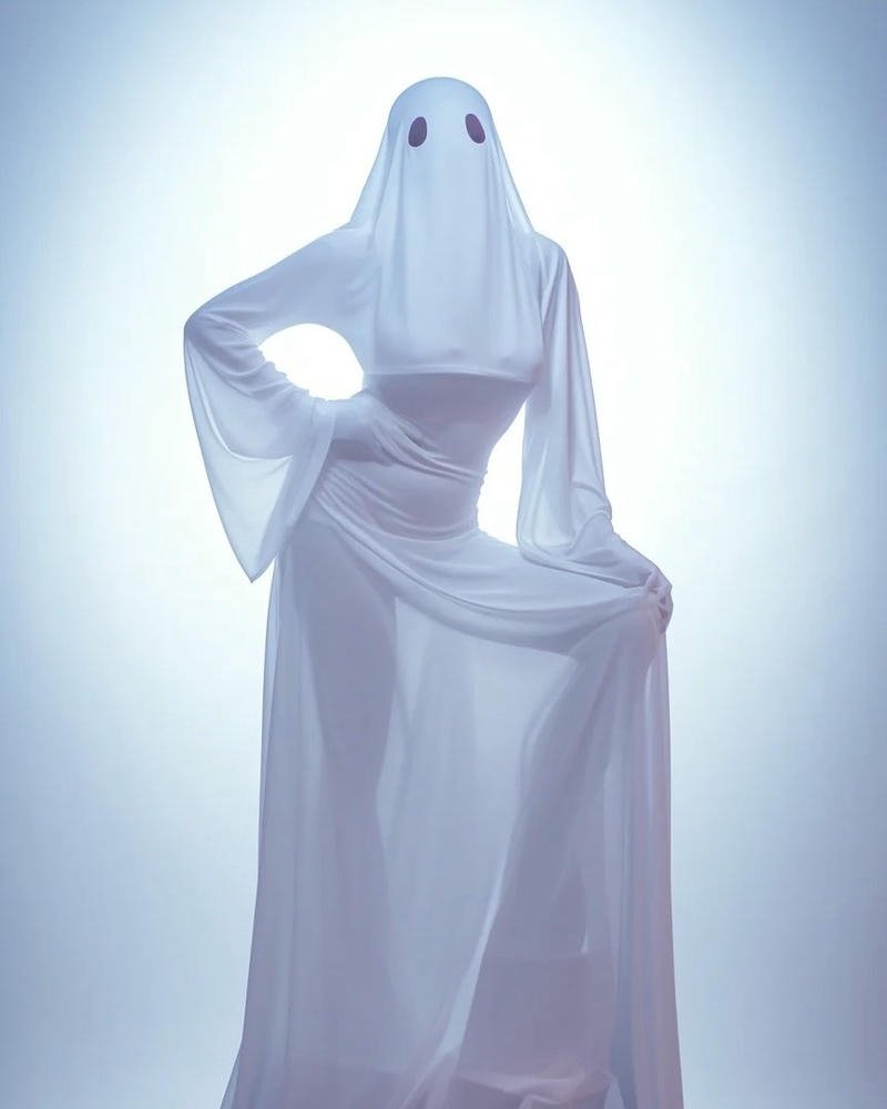 Cosplay ma nữ bối cảnh u ám đầy bí ẩn