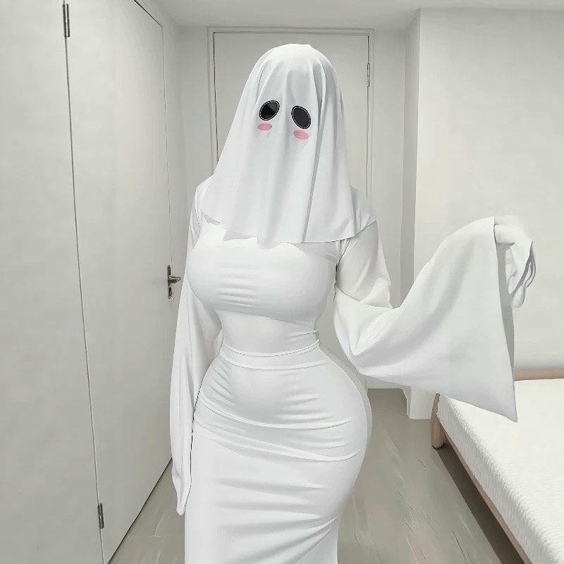 Cosplay ma nữ phong thái u buồn đầy huyền hoặc