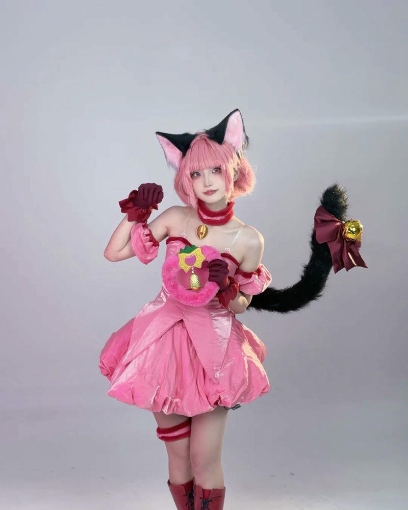 Cosplay mèo bối cảnh sáng tạo giàu màu sắc
