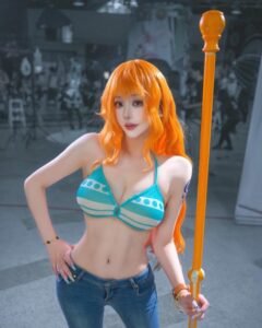 Cosplay nami trang điểm nhẹ nhàng xinh xắn dễ thương