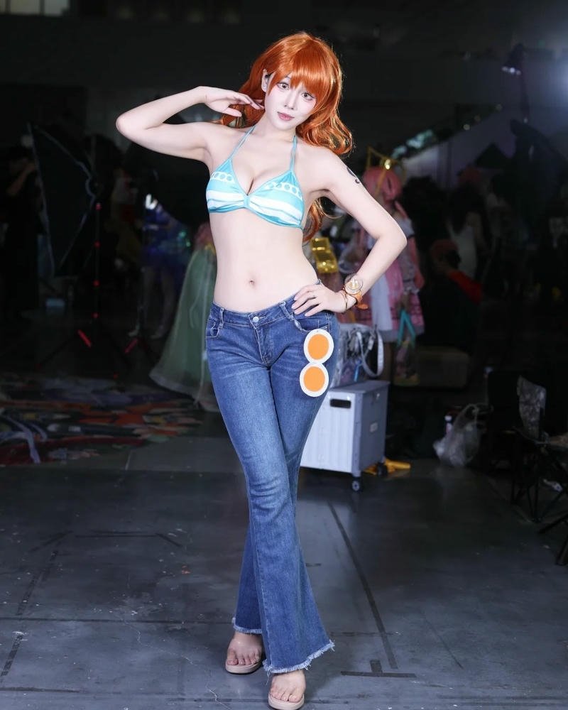 Cosplay nami trang phục cam tươi trẻ năng động đẹp