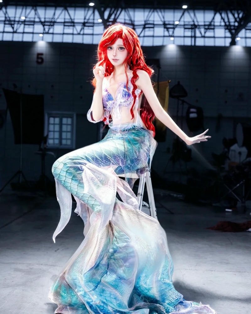 Cosplay nàng tiên cá phụ kiện vỏ sò xinh đẹp