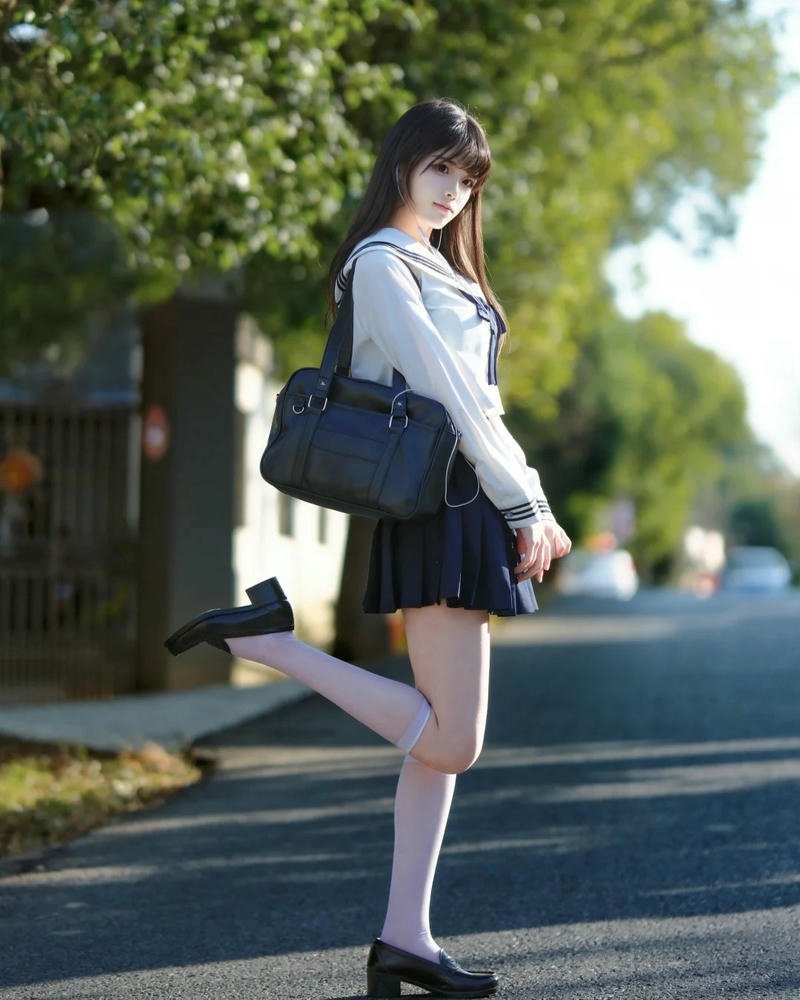 Cosplay nữ sinh phong cách thanh lịch nhẹ nhàng xinh