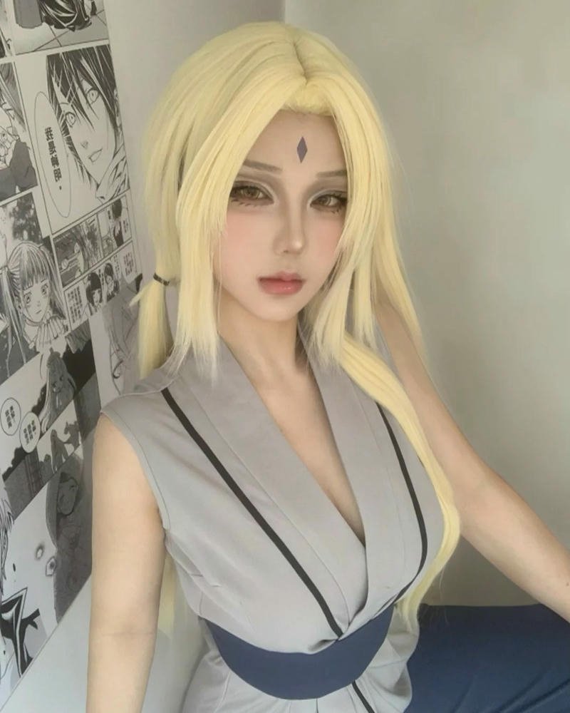 Cosplay tsunade hình tượng nữ thủ lĩnh mạnh mẽ anime