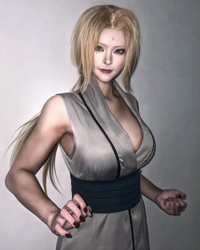 Cosplay tsunade tạo cảm giác quyền uy rõ rệt nét