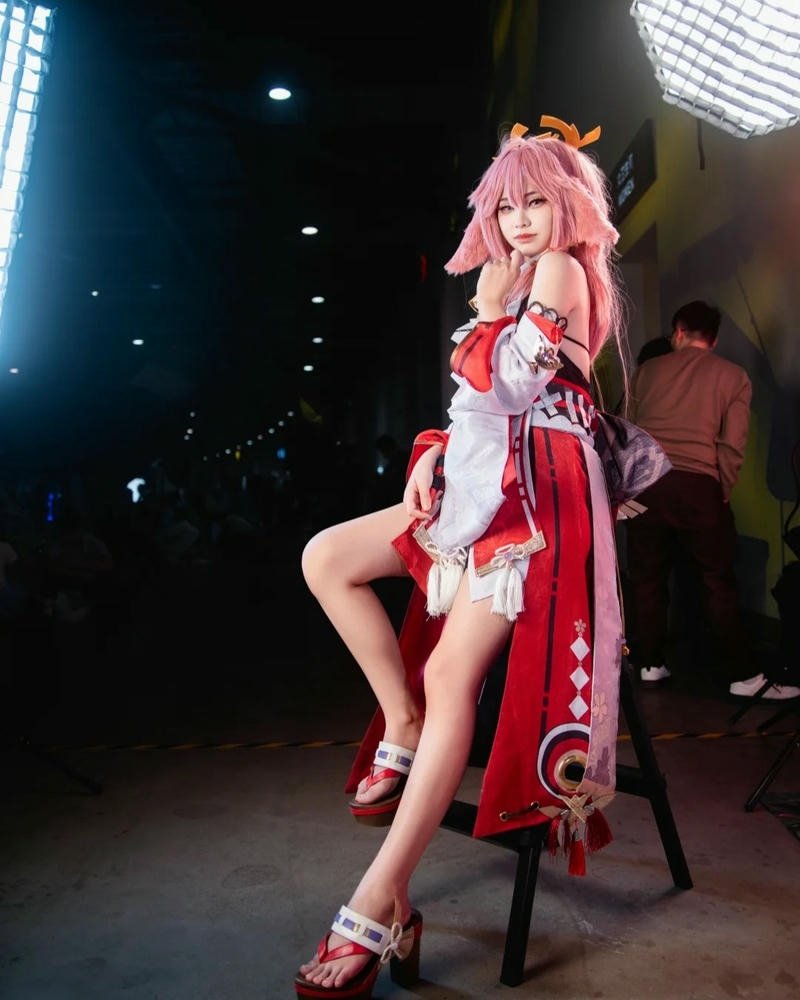 Cosplay yae miko nghệ thuật hóa thân nhân vật game