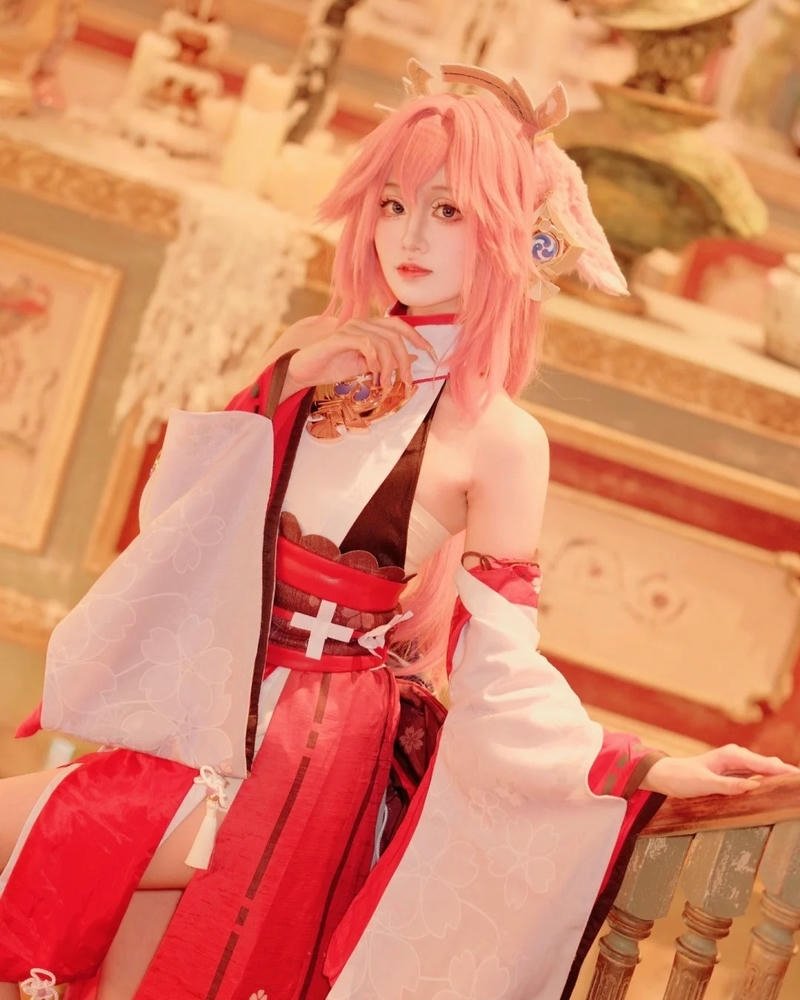 Cosplay yae miko tạo hình sang trọng mang khí chất