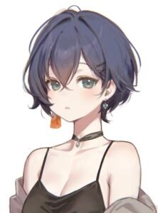 Hình ảnh anime nữ tóc ngắn mang vẻ đẹp cá tính nổi trội