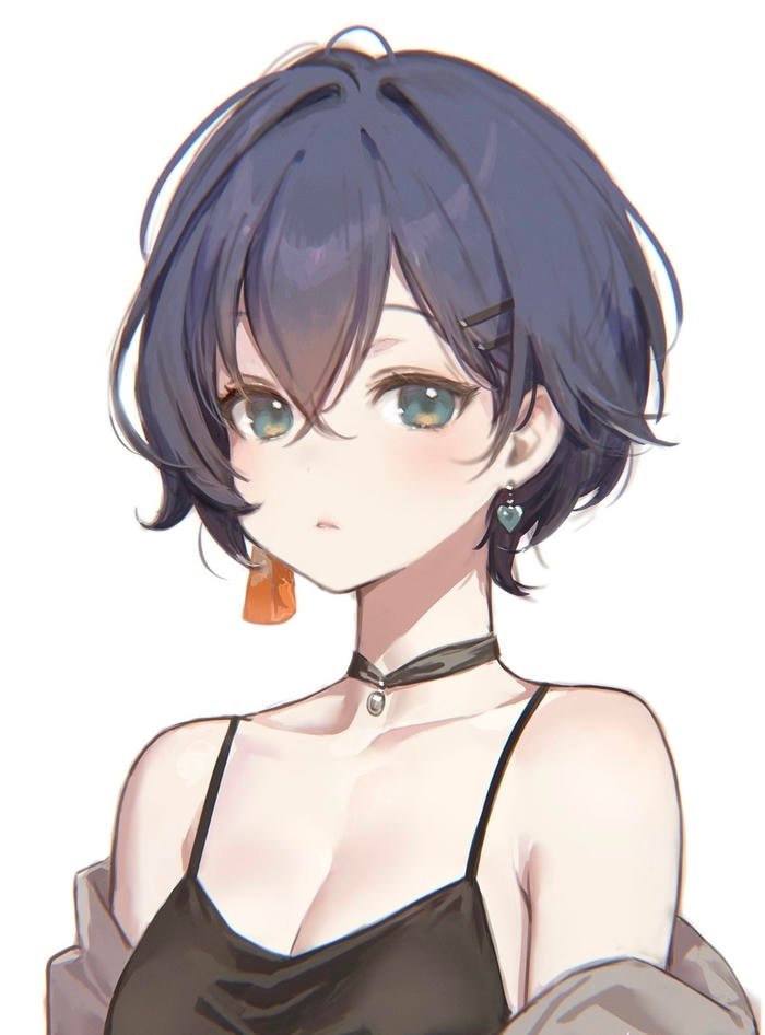 Hình ảnh anime nữ tóc ngắn mang vẻ đẹp cá tính nổi trội