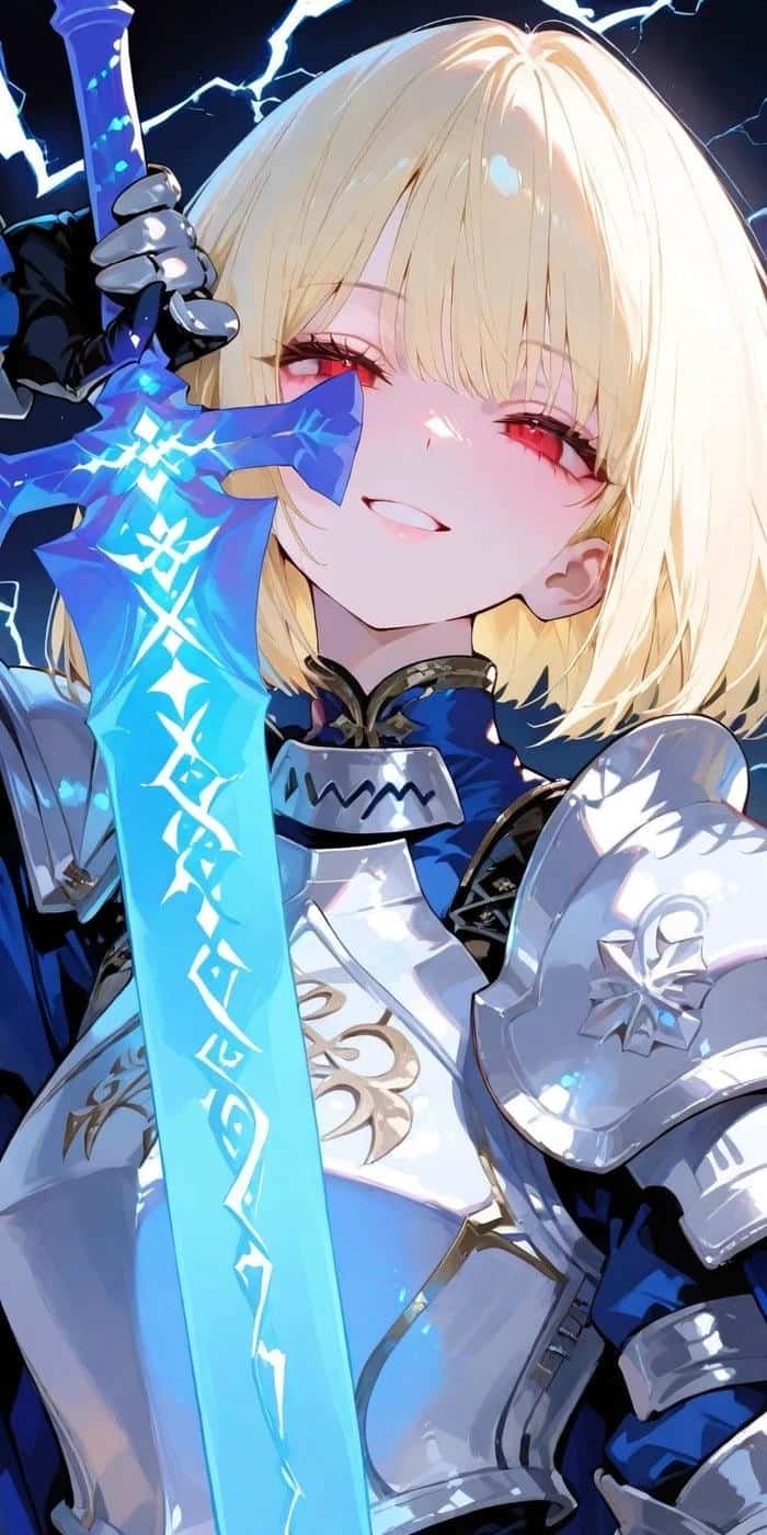 Hình ảnh anime tóc vàng thể hiện nét đẹp tươi mới