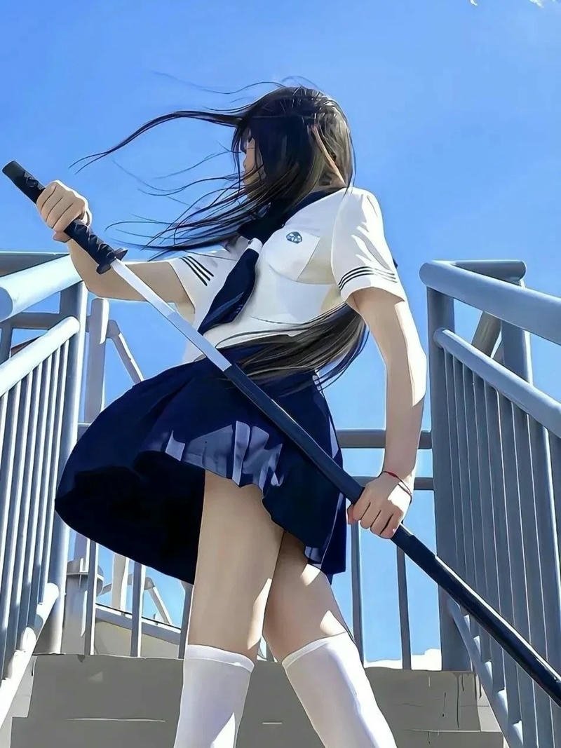 Hình ảnh cosplay nữ sinh phong cách học đường sáng