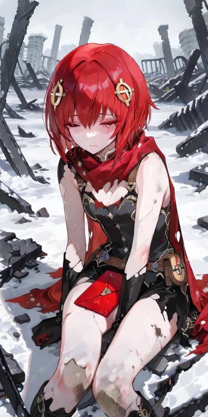 Hình anime nữ tóc ngắn sở hữu thần thái dứt khoát