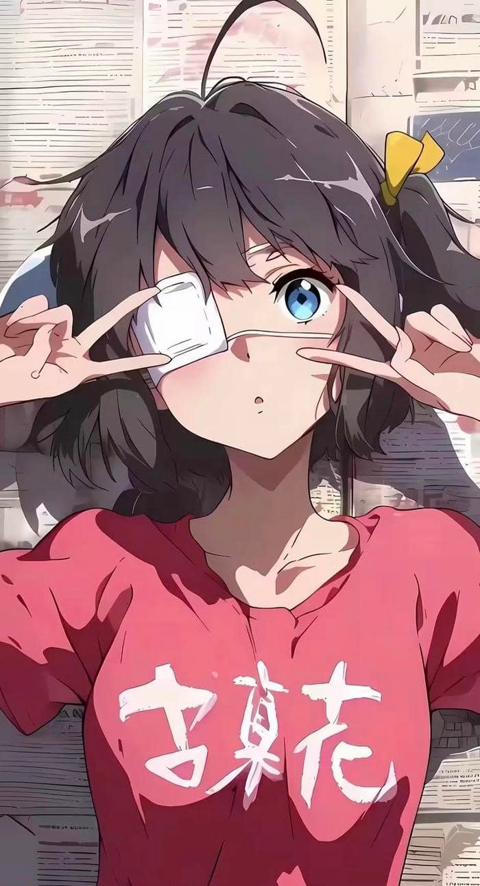 Hình nền anime nữ tạo cảm giác cân bằng