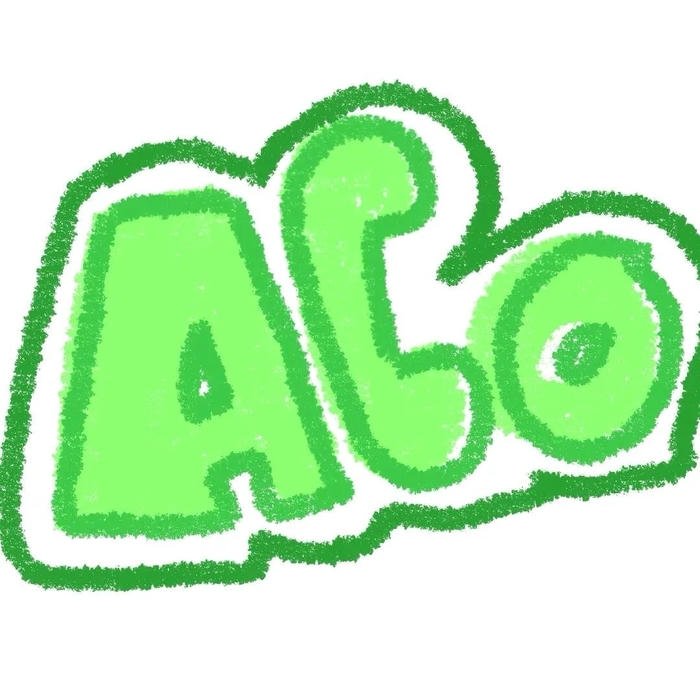 Hình sticker chữ câu chữ ngắn aloo