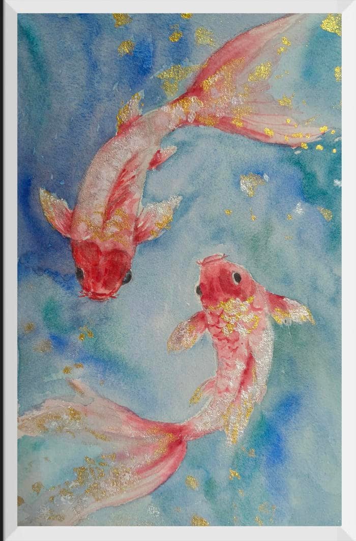 Hình tranh vẽ con cá mang tính thẩm mỹ rõ ràng