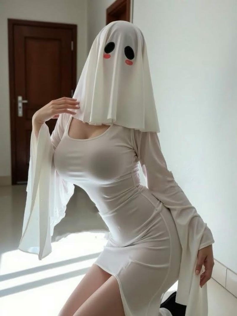 Hóa thân ma nữ với tạo hình đáng sợ đẹp