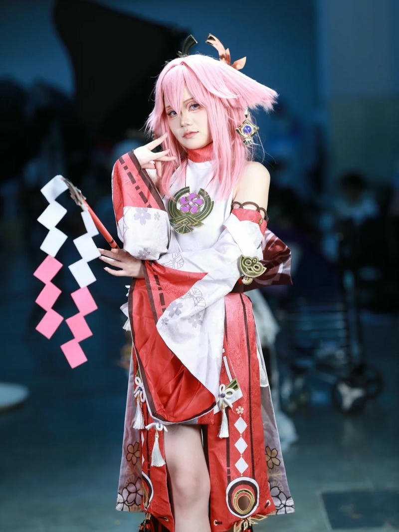 Hóa thân yae miko với tạo hình fox tinh nghịch