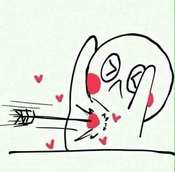 Meme hài mô tả trạng thái đau tim rất vui