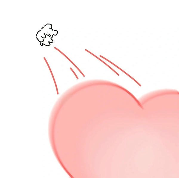 Meme hình trái tim mang cảm xúc tích cực vui