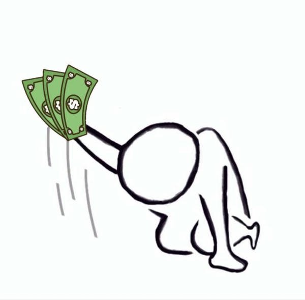 Meme tiền hình ảnh hài hước xoay quanh chi tiêu