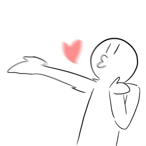 Meme trái tim khoảnh khắc ngọt ngào rất dễ thương