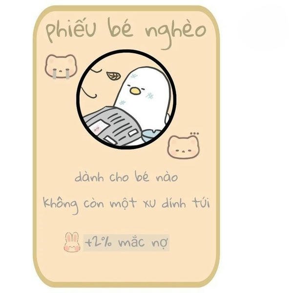 Meme về cảnh nghèo phản ánh sinh hoạt thường