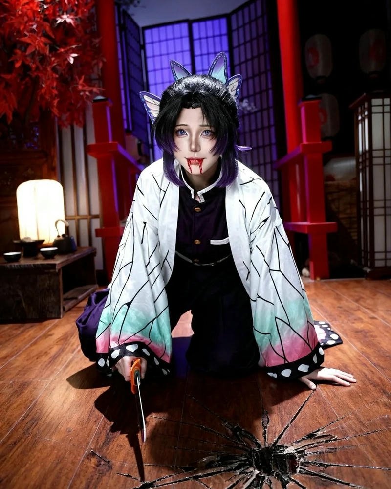 Phong cách shinobu trong concept cosplay anime nghệ