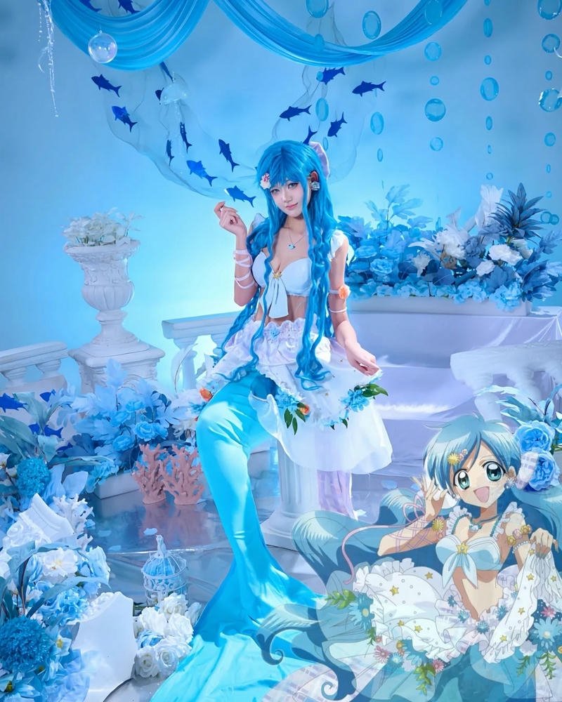 Tạo hình nàng tiên cá theo phong cách cosplay xinh