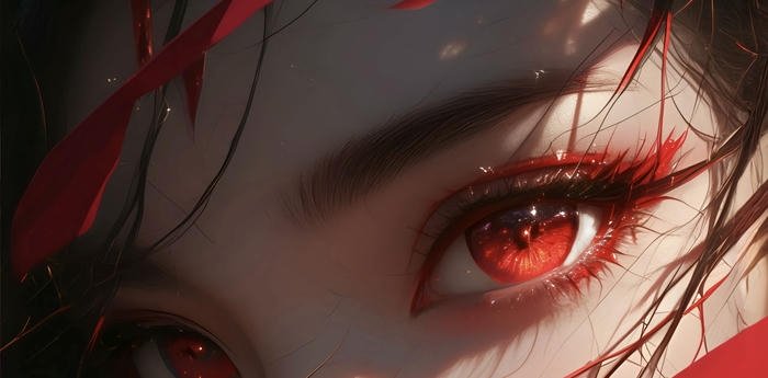 ảnh mắt anime ánh nhìn nghiêm