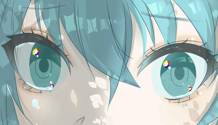 ảnh mắt anime đồng tử rõ