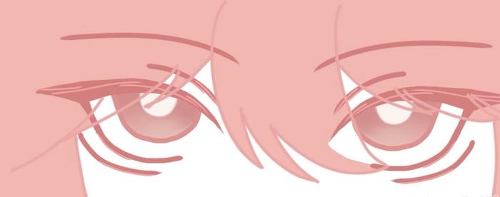 ảnh mắt anime sắc hồng nhạt