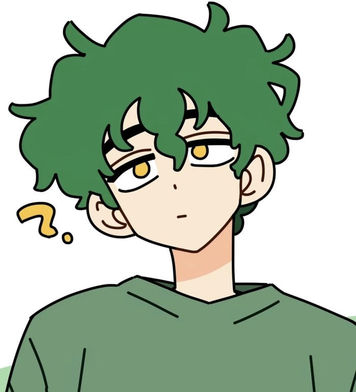 hình anime xanh lá phong cách trong trẻo