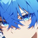 hình mắt anime ánh sáng viền