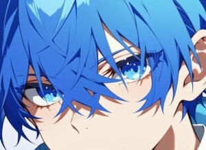 hình mắt anime ánh sáng viền