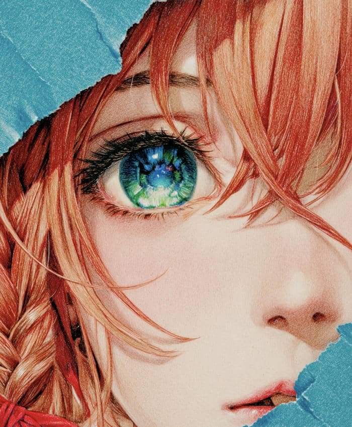 hình mắt anime to tròn long lanh