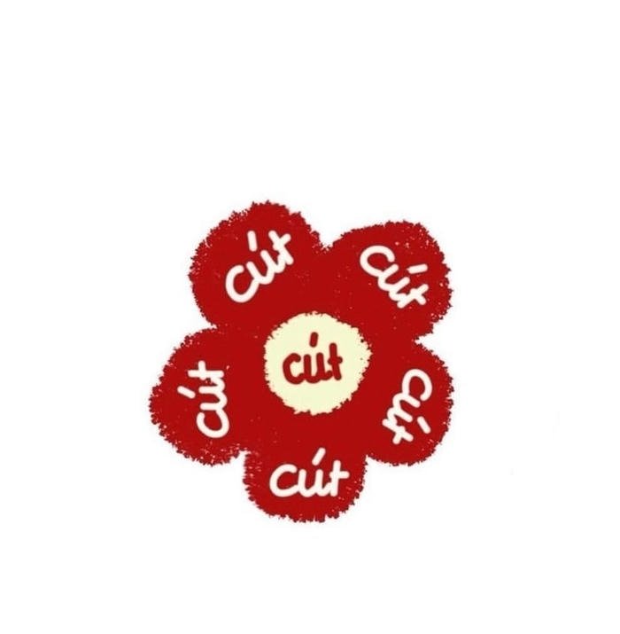 hình sticker chữ bông hoa cút hài dễ thương