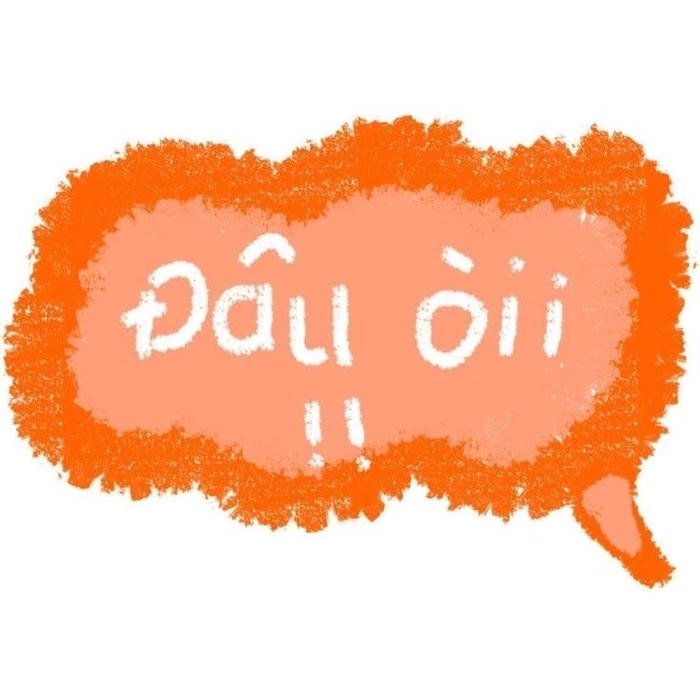 hình sticker chữ đám mây đâu òiii