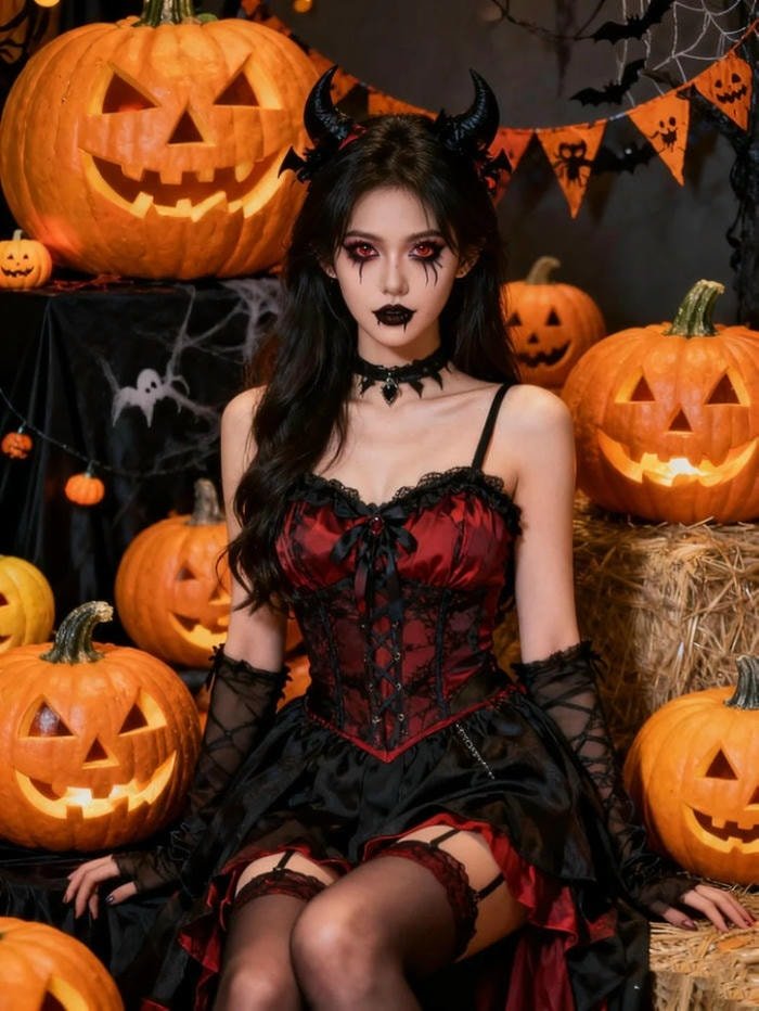 trang phục Halloween nude dáng đẹp
