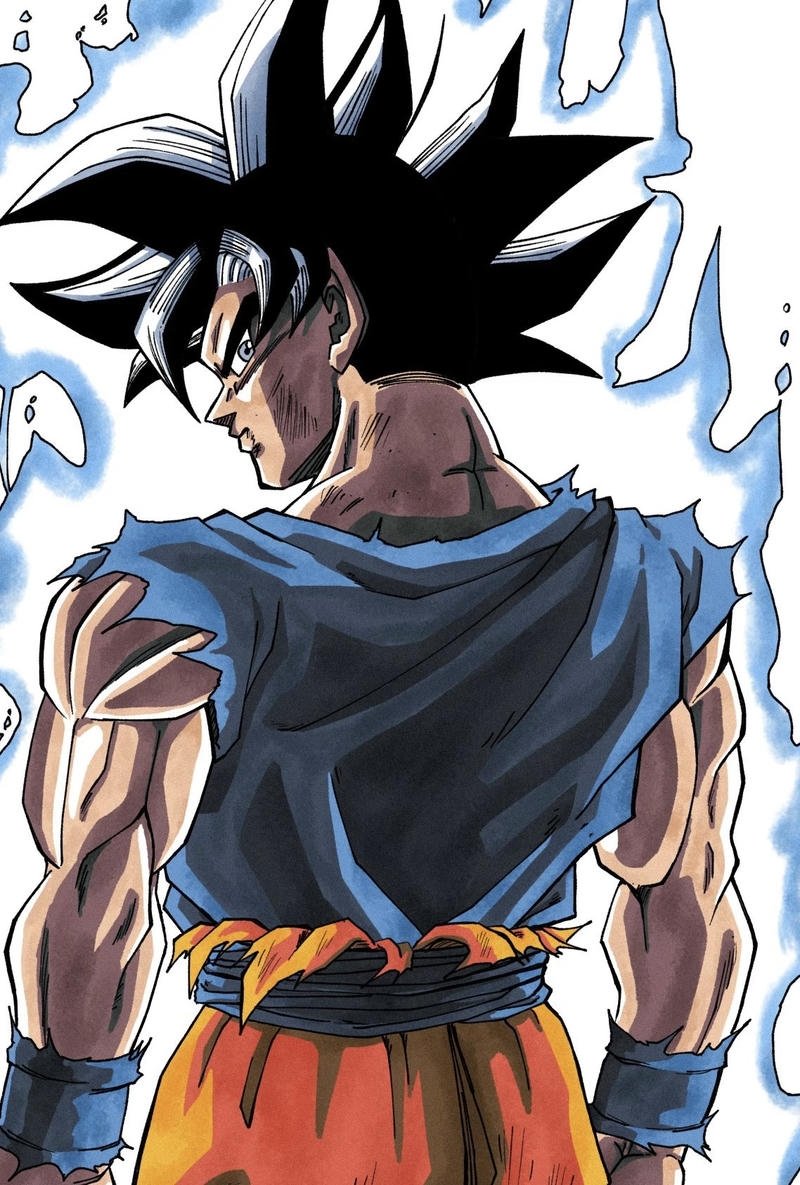 Ảnh SonGoku Super Saiyan Blue năng lượng dâng trào dữ dội