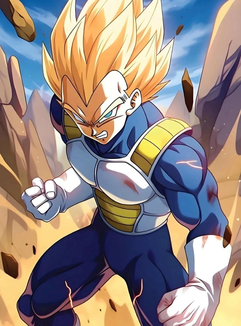 Ảnh Vegeta phong cách cool ngầu cuốn hút