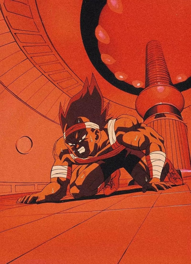 Ảnh Vegeta phong cách ngầu với ánh nhìn sắc