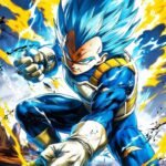 Ảnh Vegeta trong khung cảnh chiến đấu khốc liệt