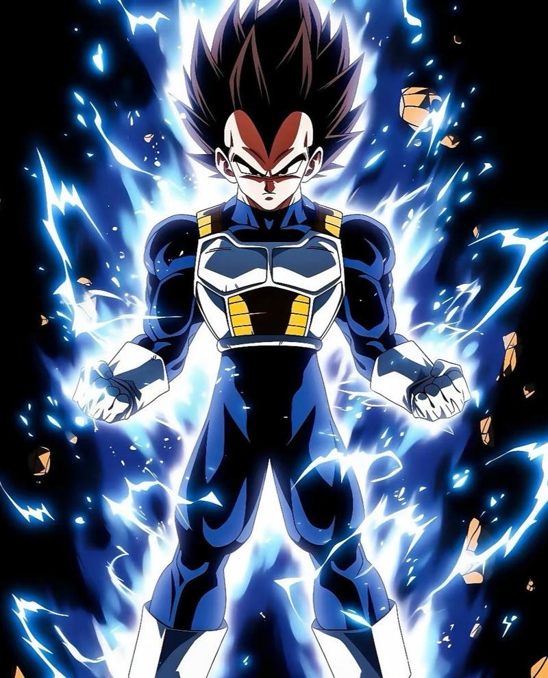 Ảnh Vegeta với biểu cảm lạnh lùng cuốn hút