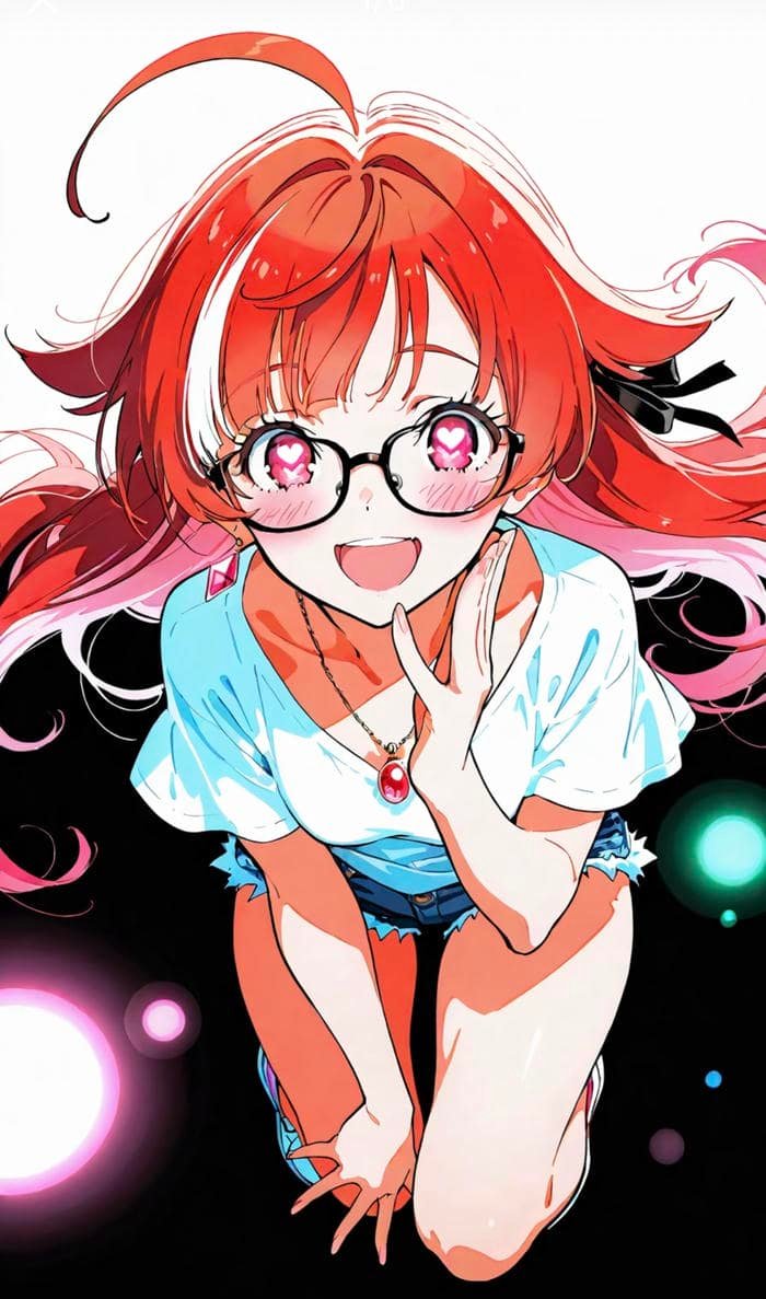 Ảnh anime đeo kính thần sắc quý phái cuốn hút