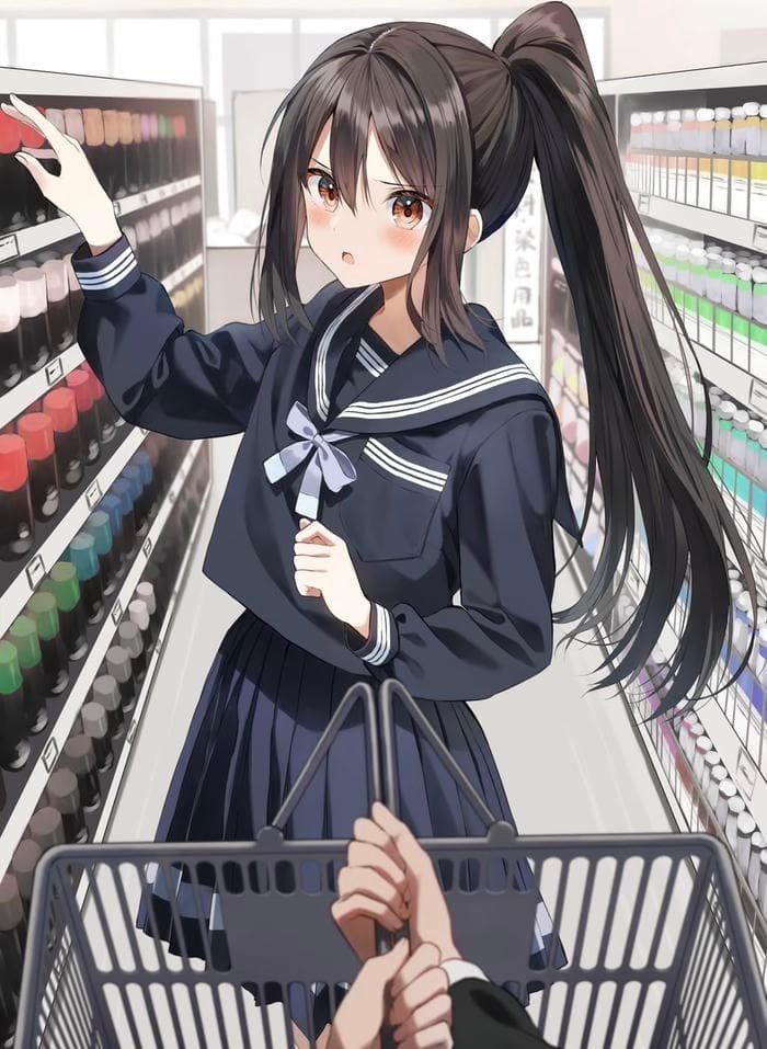 Ảnh anime học sinh khung cảnh sân trường nhộn nhịp