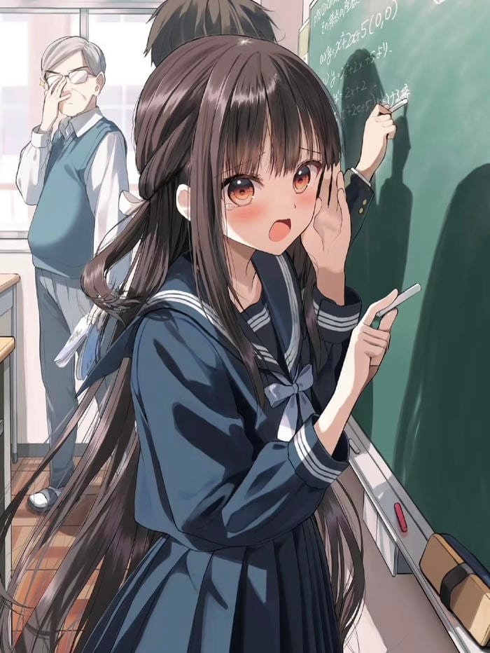 Ảnh anime học sinh phong cách hiện đại phá cách