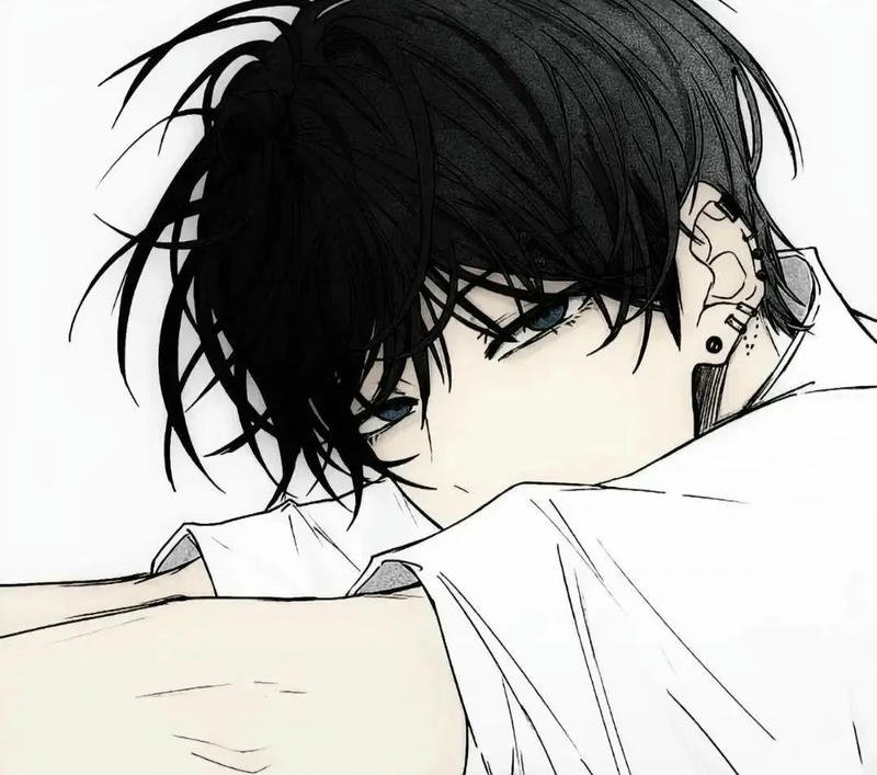 Ảnh anime nam buồn dùng làm avatar mạng xã hội