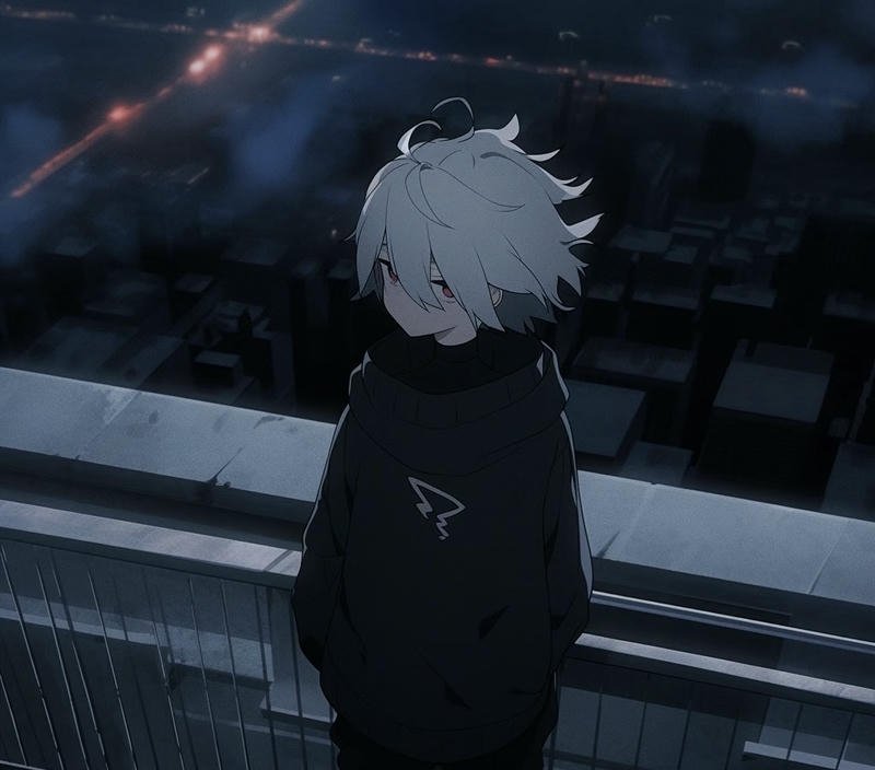 Ảnh anime nam buồn mang cảm giác trống trải