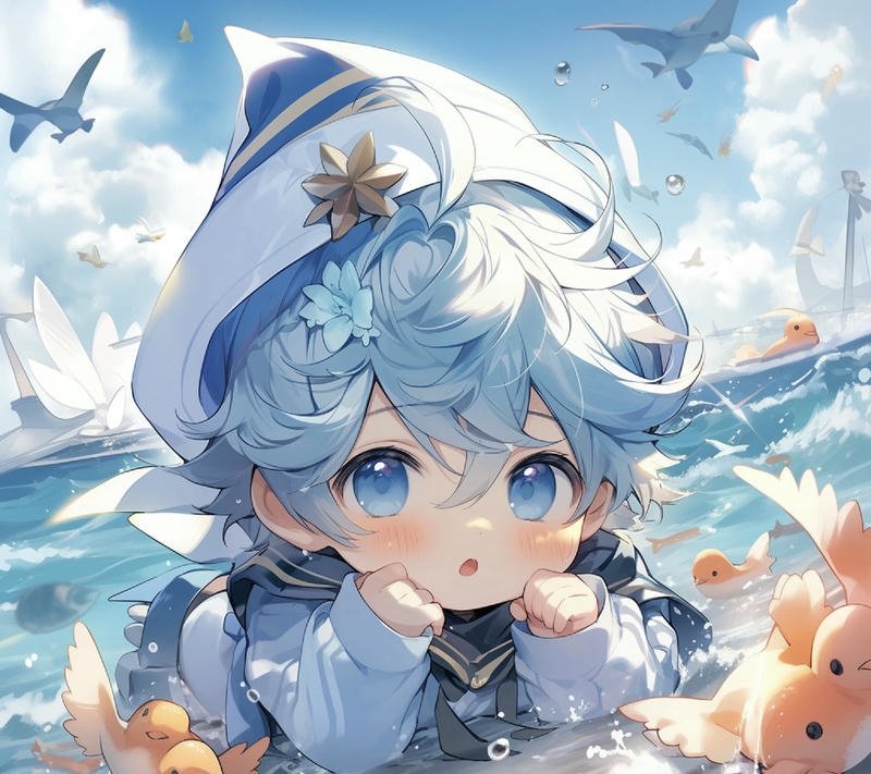 Ảnh anime nam cute dịu dàng đầy cảm xúc